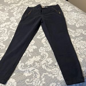 Michael Kors blue, ankle zip pants. Size 10